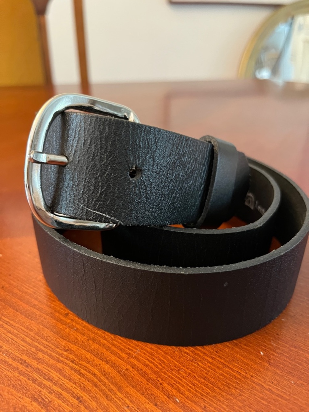 Unicorn Custom Leather Black Genuine Leather Belt – Made in Canada – Size 38
